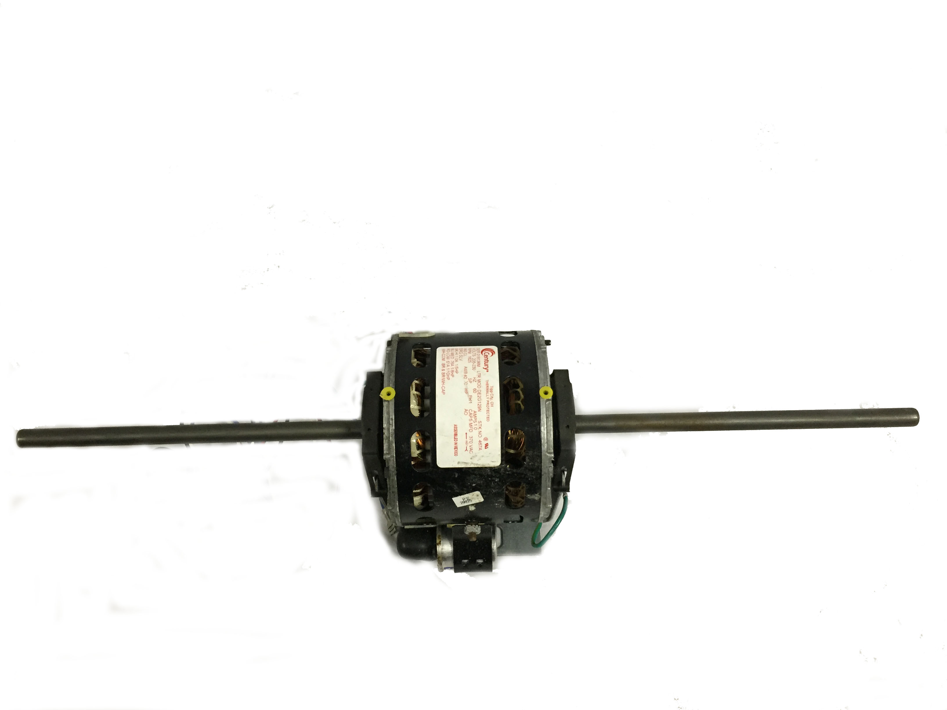 Double Shaft Fan & Blower Motor 1/5-1/10HP 1625RPM 208-230v